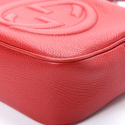 Gucci Pebbled Calfskin Small Soho Disco Bag Tabasco Red 9 of 15