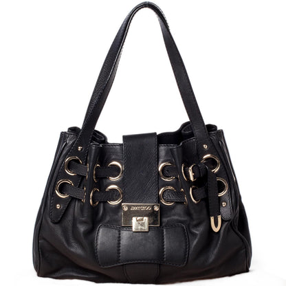 Jimmy Choo Leather Riki Black 1 of 9