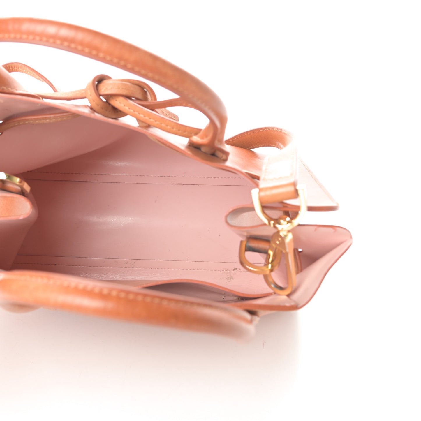 Vegetable Tanned Calfskin Mini Sun Bag Cammello