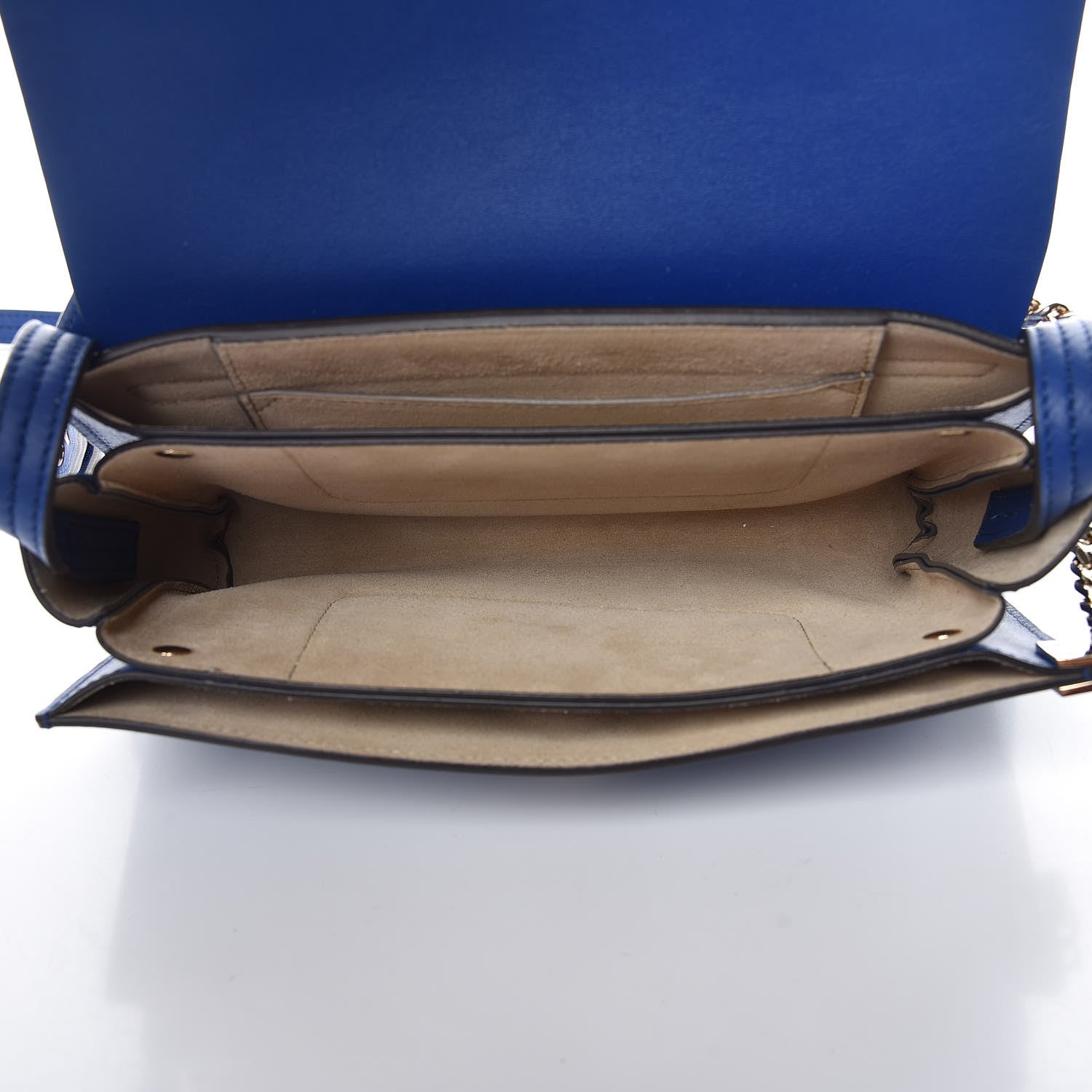 Chloe Suede Calfskin Small Faye Shoulder Bag Majesty Blue 5 of 11