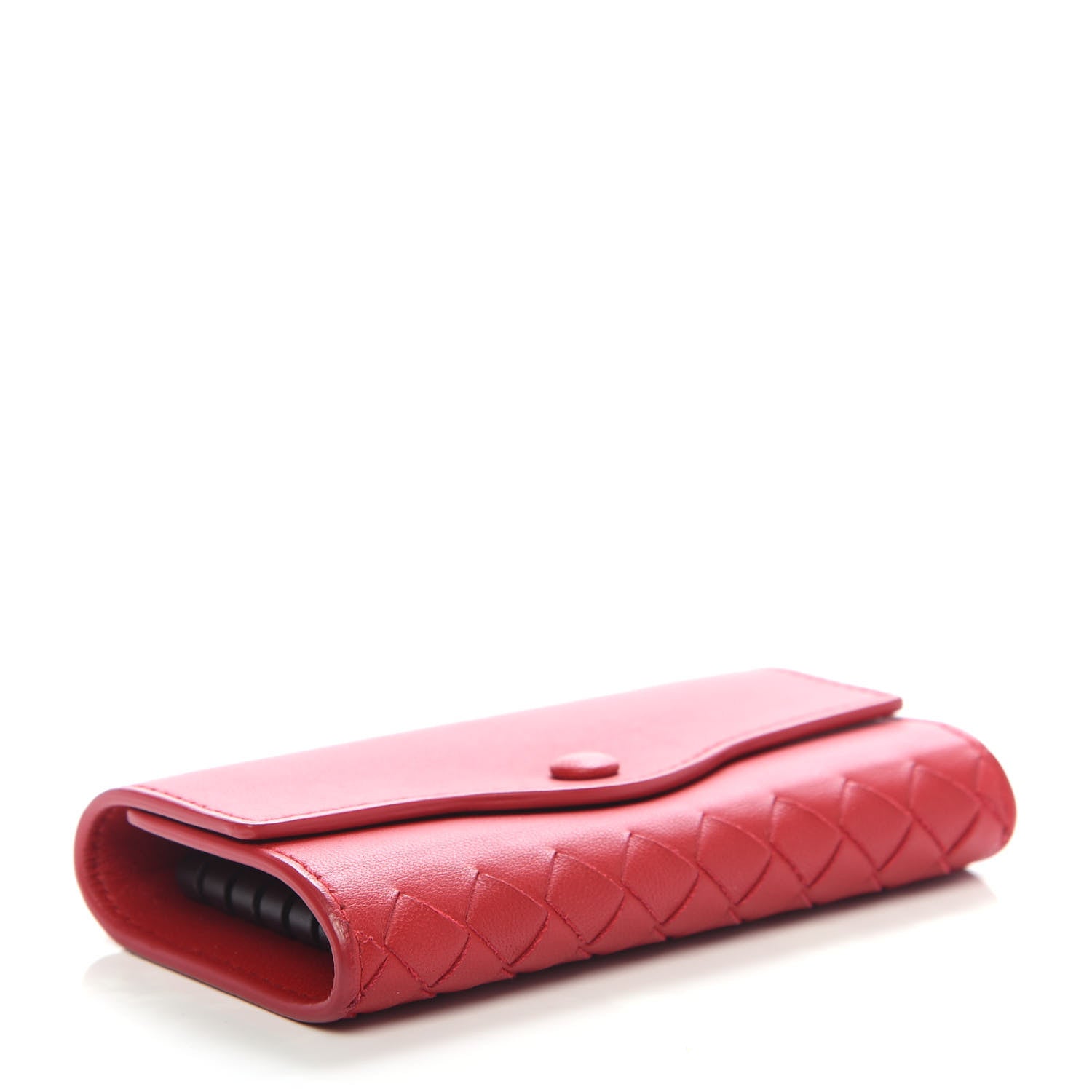 Bottega Veneta Nappa Intrecciato 6 Key Holder Red 4 of 9