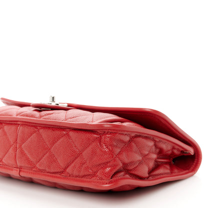 Chanel Caviar Quilted Medium French Riviera Flap Red 11 of 11