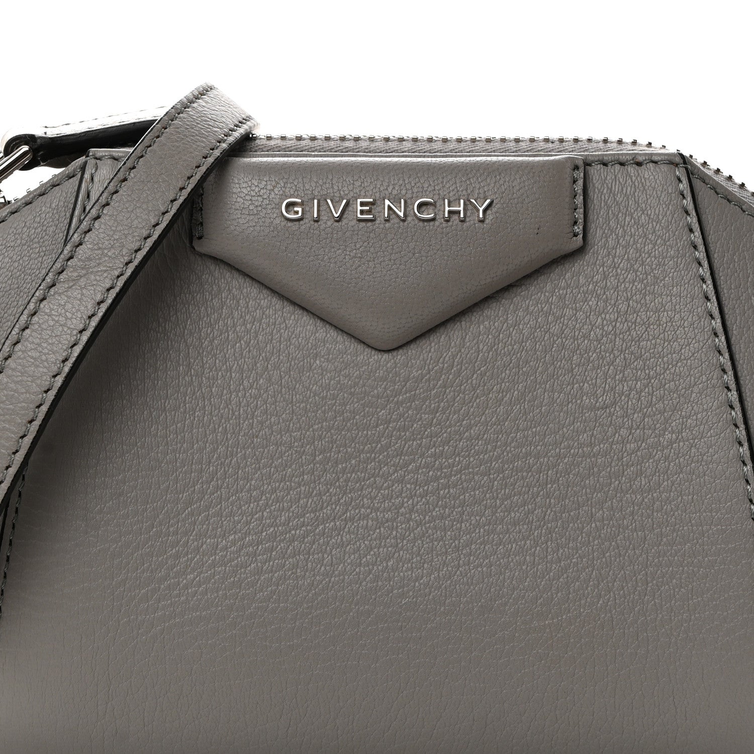 Givenchy Sugar Goatskin Nano Antigona Pearl Grey 8 of 10