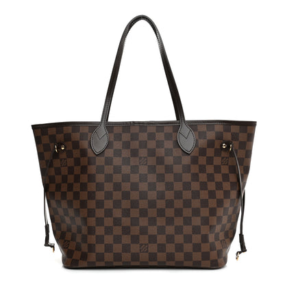 Louis Vuitton Damier Ebene Neo Neverfull MM Rose Ballerine 3 of 12