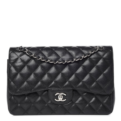 Chanel Caviar Quilted Jumbo Double Flap Black 1 of 10