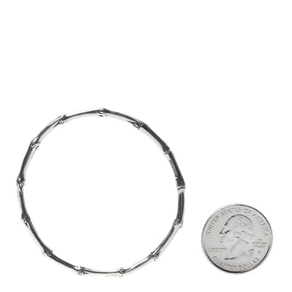 John Hardy Sterling Silver 57mm Bamboo Hoop Earrings 2 of 6