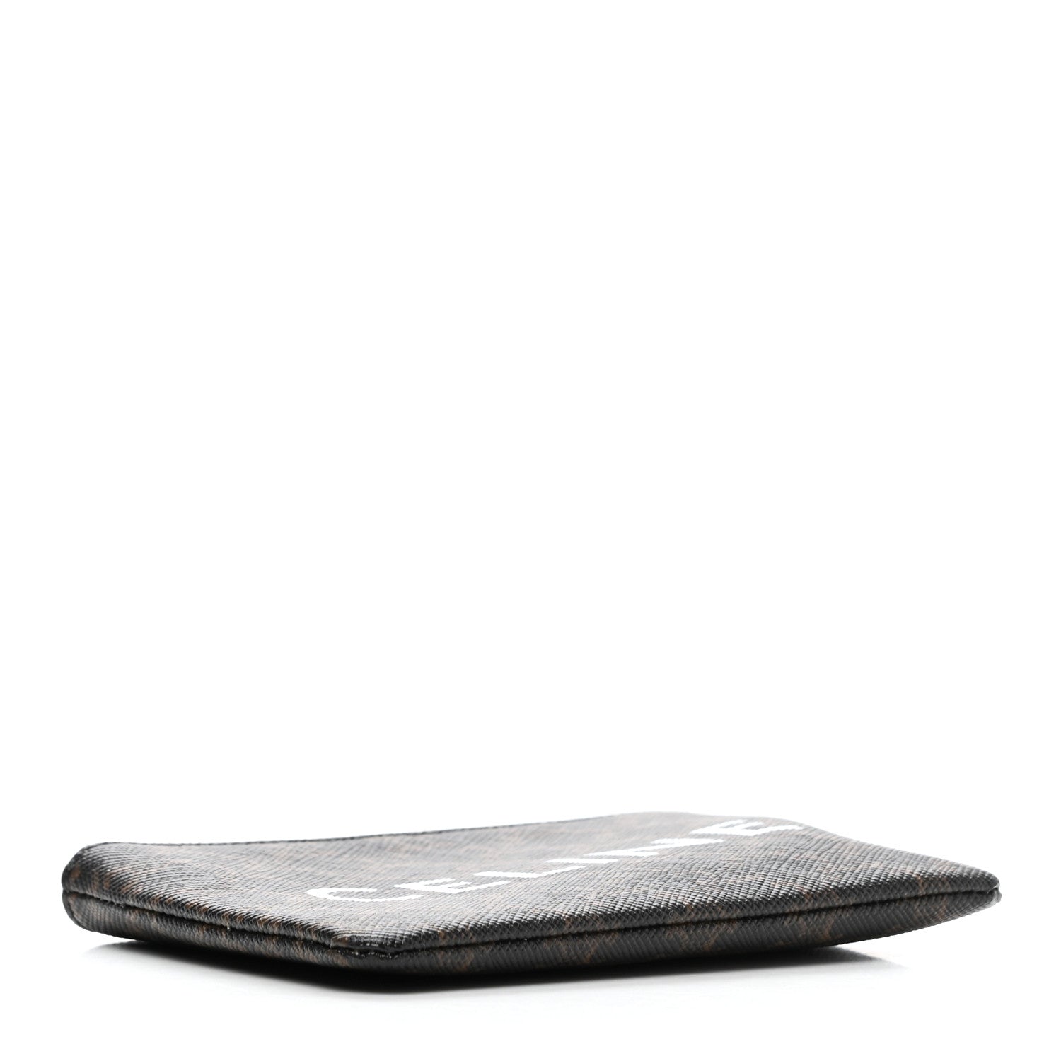 Celine Triomphe Canvas Logo Coin and Card Pouch With Hook Black 4 of 6