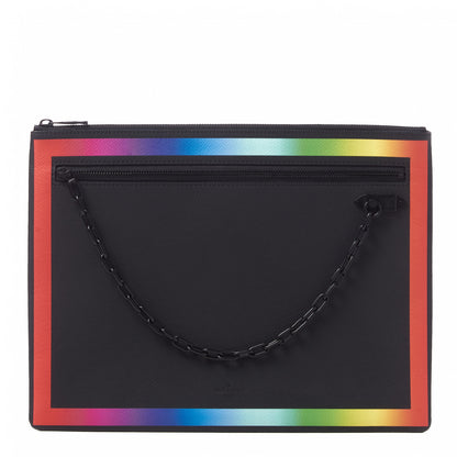 Louis Vuitton Taiga Rainbow Pochette A4 Black 1 of 8