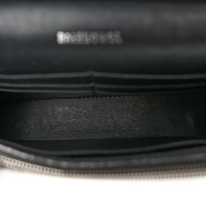 Balenciaga Nappa Denim Printed Hourglass Chain Bag Denim Black 5 of 10