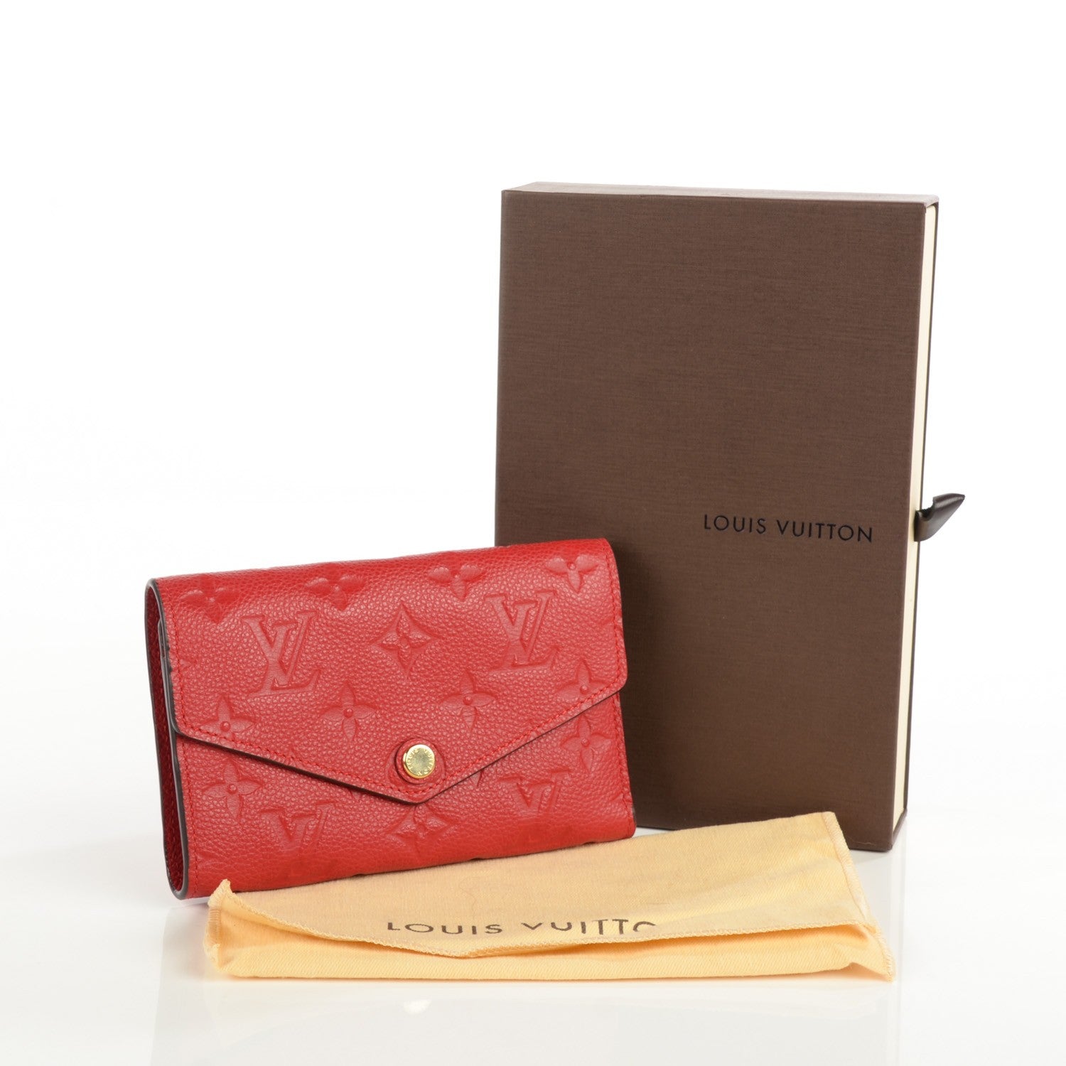 Louis Vuitton Empreinte Compact Curieuse Wallet Cherry 8 of 8