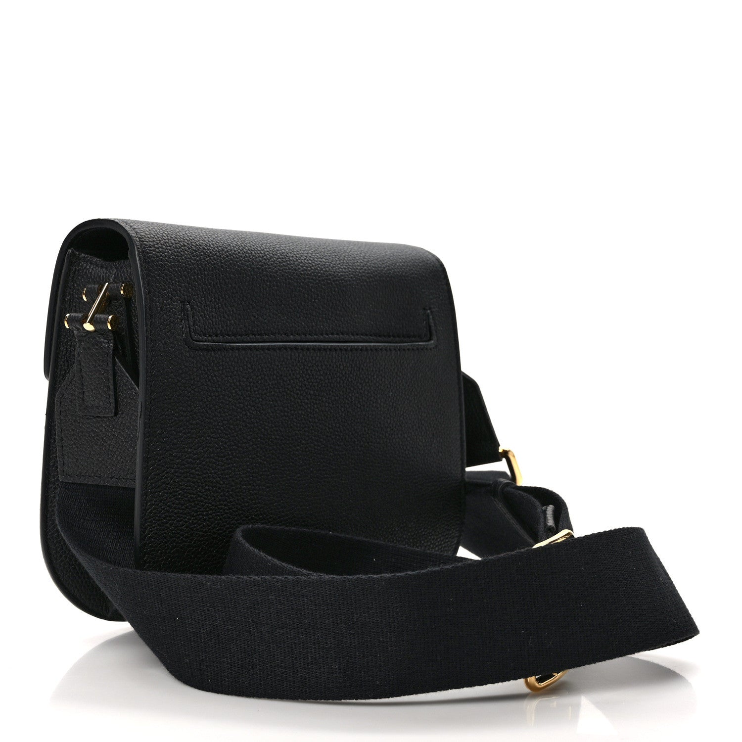 Tom Ford Grained Calfskin Mini T Clasp Tara Crossbody Bag Black 3 of 12