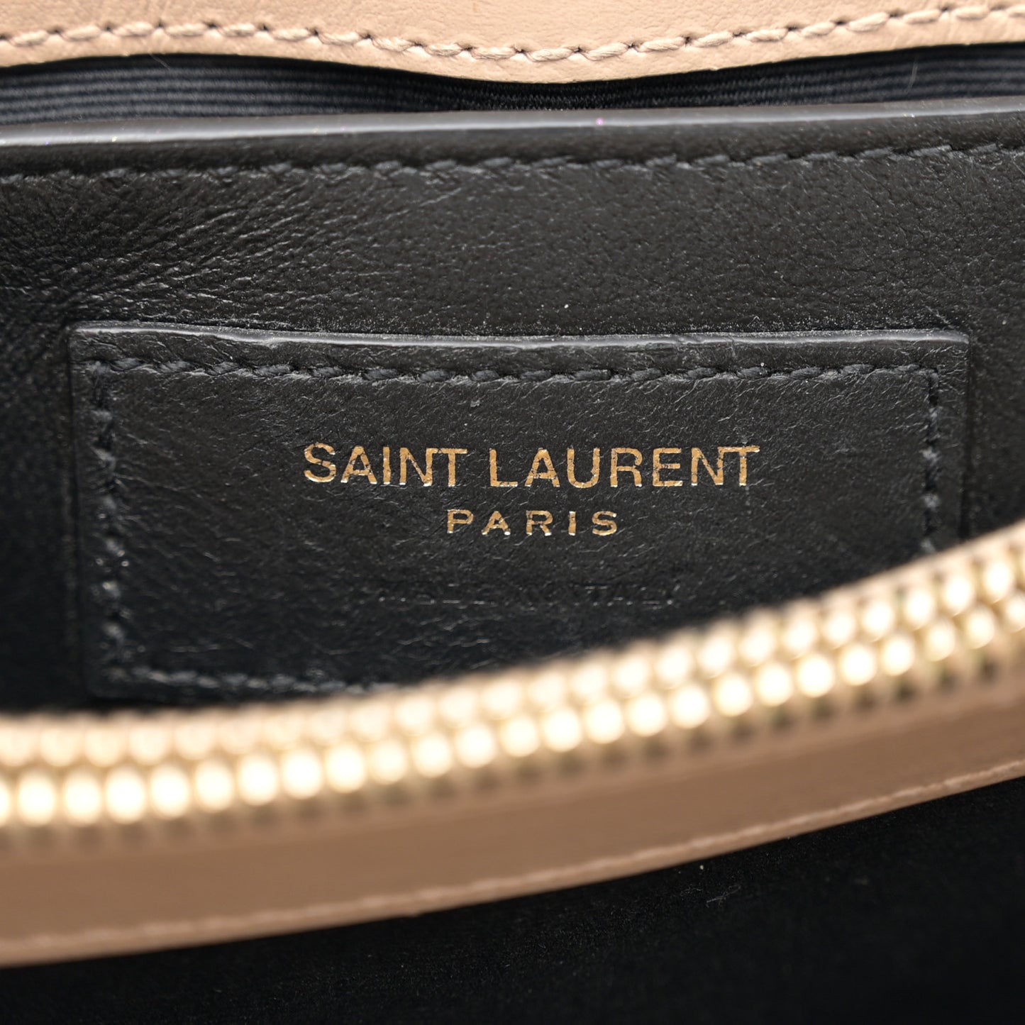 Calfskin Y Quilted Monogram Small Loulou Chain Satchel Dark Beige