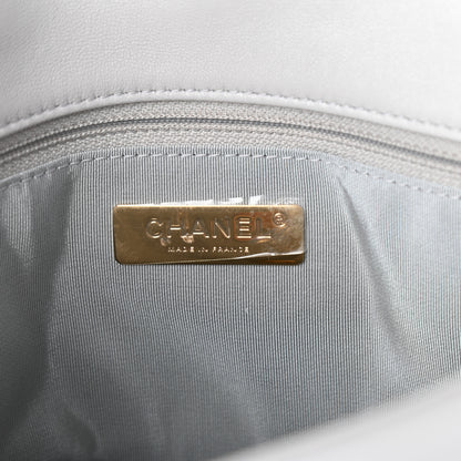 Chanel Lambskin Quilted Medium Chanel 19 Flap Grey 6 of 10