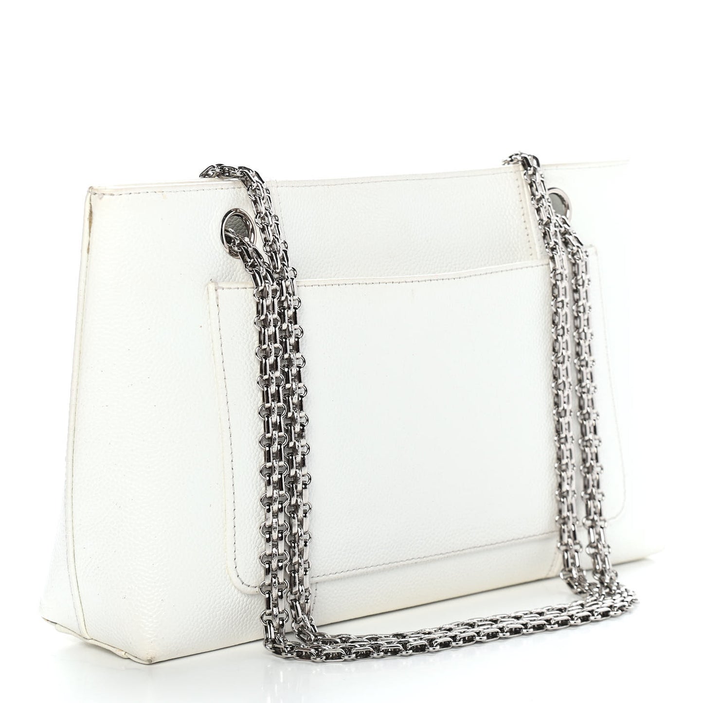 Caviar Shopper Tote White
