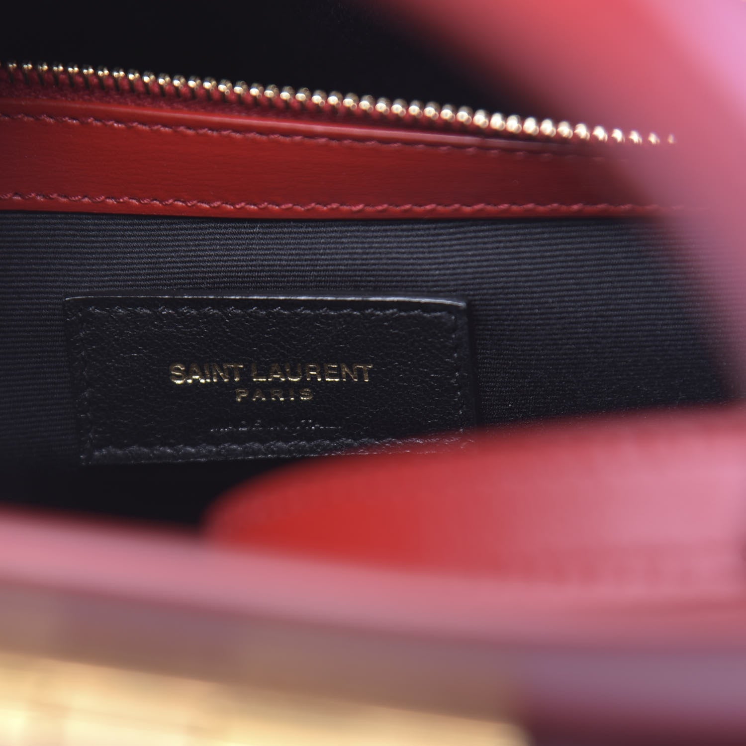 Saint Laurent Calfskin Small Manhattan Shopper Tote Red 6 of 9