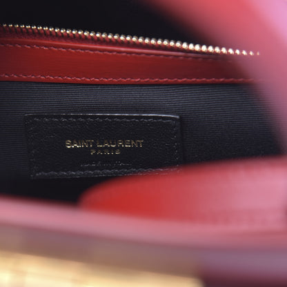 Saint Laurent Calfskin Small Manhattan Shopper Tote Red 6 of 9