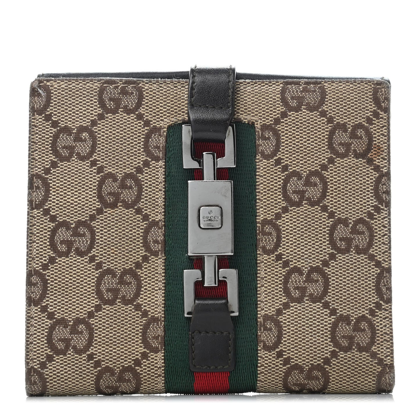 Monogram Web Wallet Brown