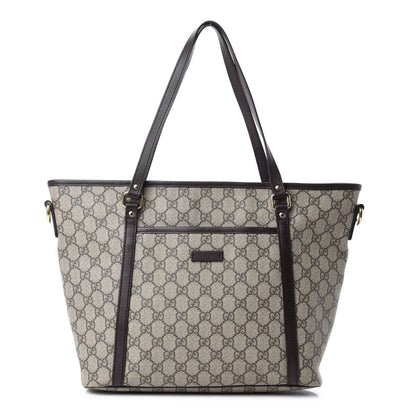 Gucci GG Supreme Monogram Medium Joy Tote Dark Brown 1 of 11