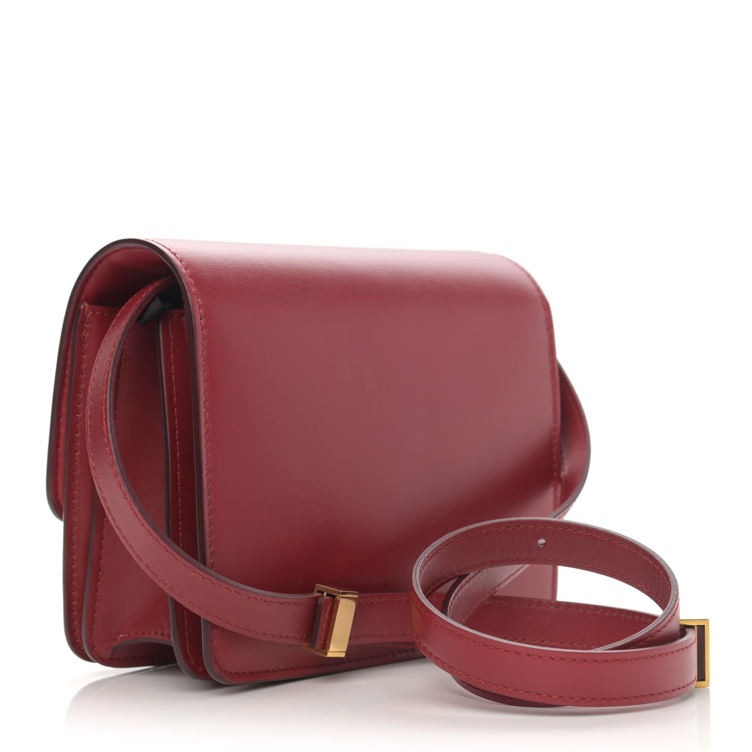 Celine Box Calfskin Small Classic Box Flap Bag Red 3 of 12