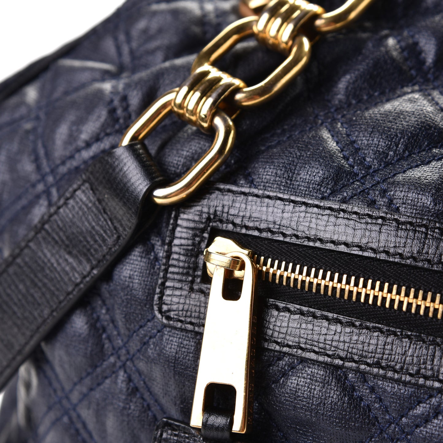 Lambskin Quilted Stam Navy