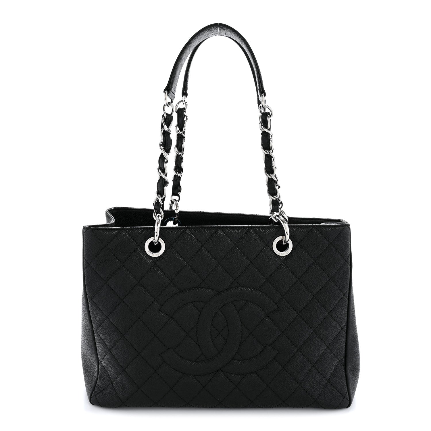 Chanel Caviar Quilted Grand Shopping Tote GST Black 1 of 15
