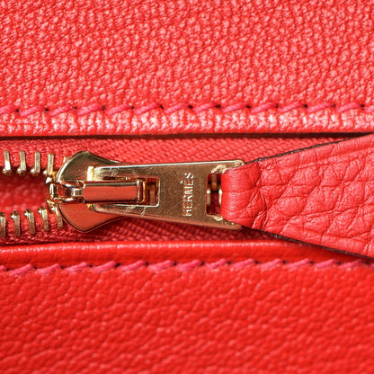 Hermes Togo Birkin 35 Rouge Casaque 17 of 33