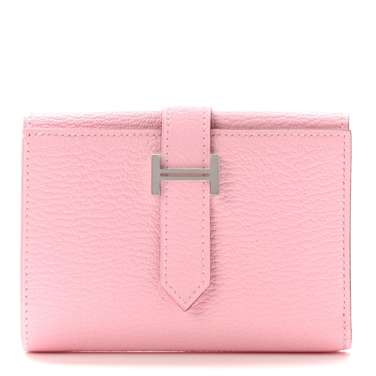 Chevre Mysore Tri-Fold Compact Bearn Wallet Rose Sakura