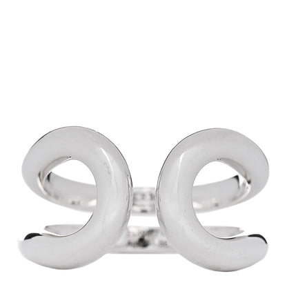Hermes Sterling Silver Lima Ring 56 7.75 1 of 5