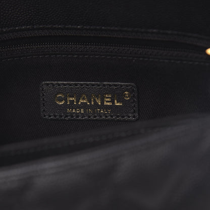 Chanel Caviar Lizard Embossed Quilted Mini Coco Handle Flap Black 6 of 10