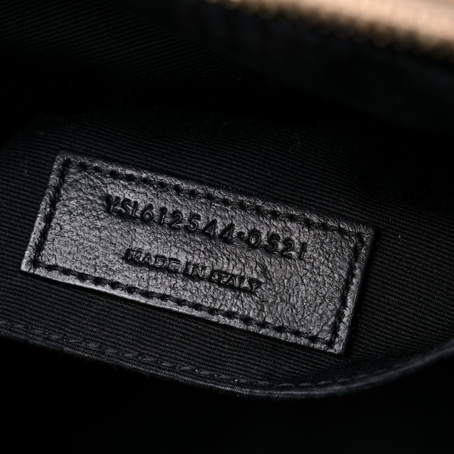 Calfskin Matelasse Monogram Lou Camera Bag Dark Beige