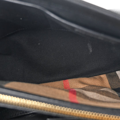 Burberry Derby Calfskin House Check Medium Camberley Black 5 of 12