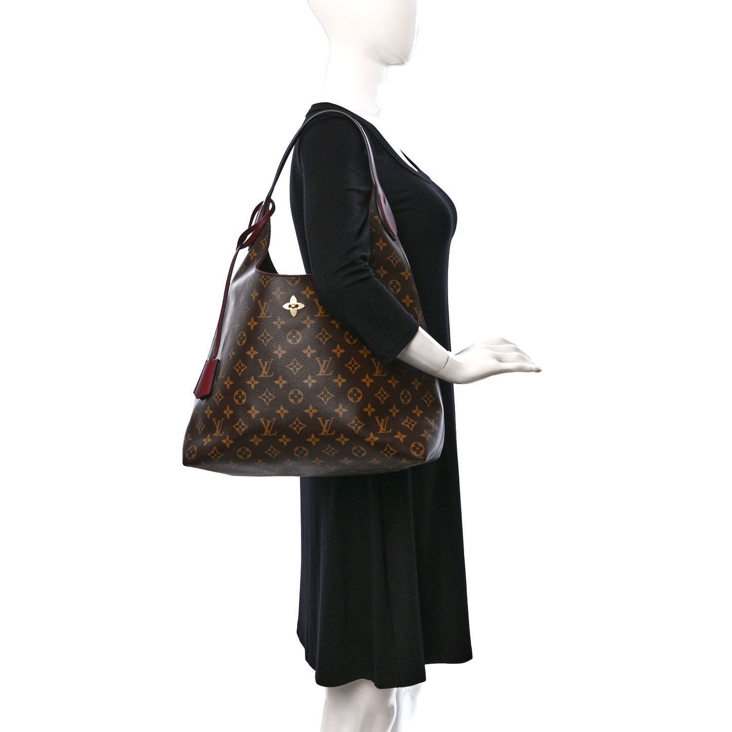 Monogram Flower Hobo Bordeaux