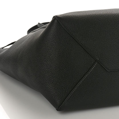 Celine Soft Grained Calfskin Small Belt Cabas Phantom Black 7 of 8