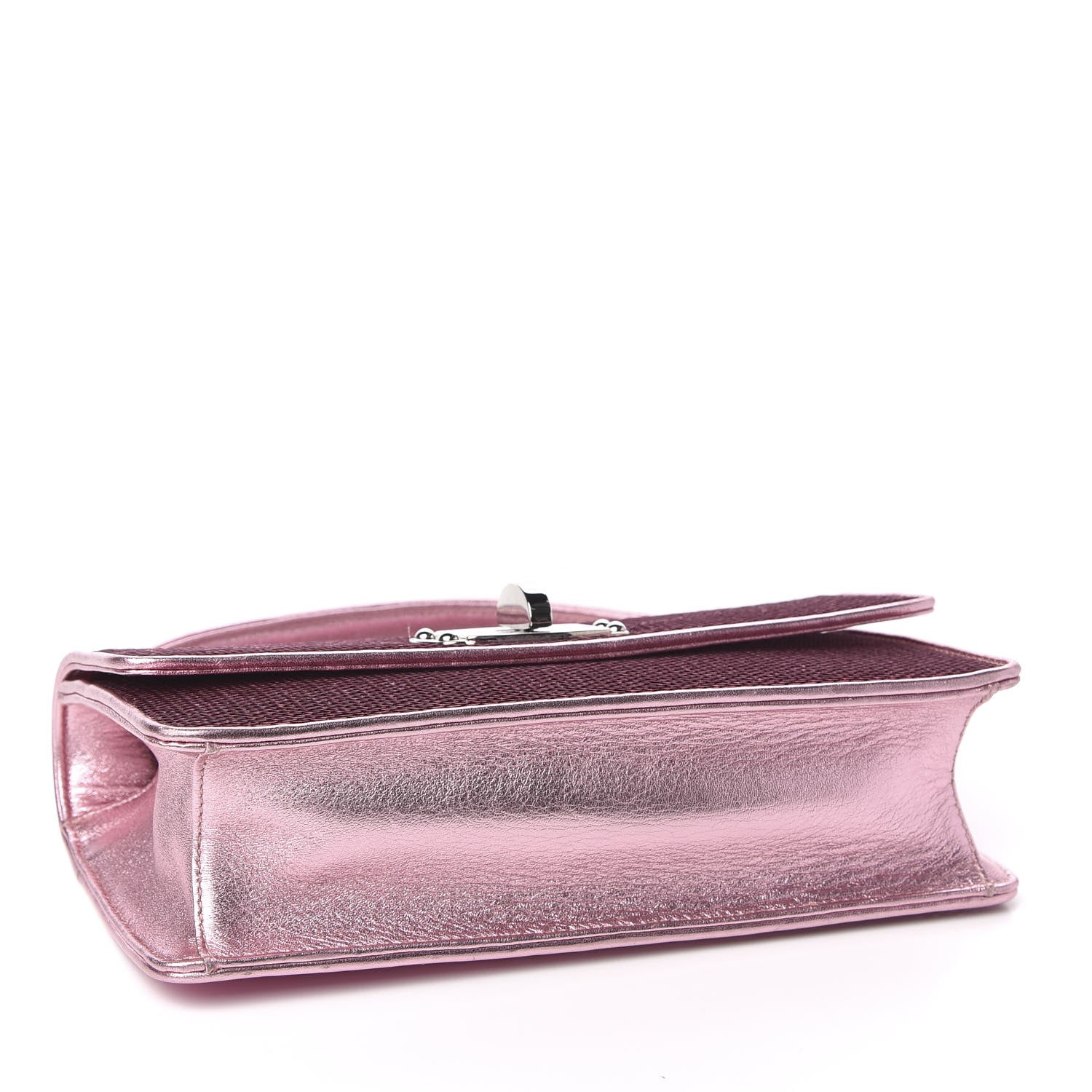 Miu Miu Paillettes Sequin Cleo Top Handle Rosa 4 of 9