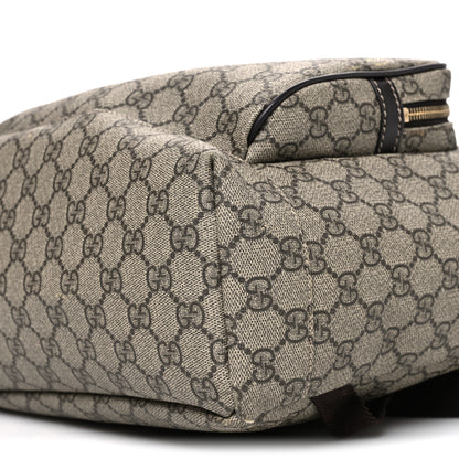 Gucci GG Supreme Monogram Medium Single Buckle Rucksack Backpack Beige Ebony Brown 10 of 10