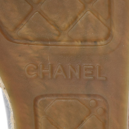 Chanel Lambskin CC Espadrilles 36 Black 7 of 9