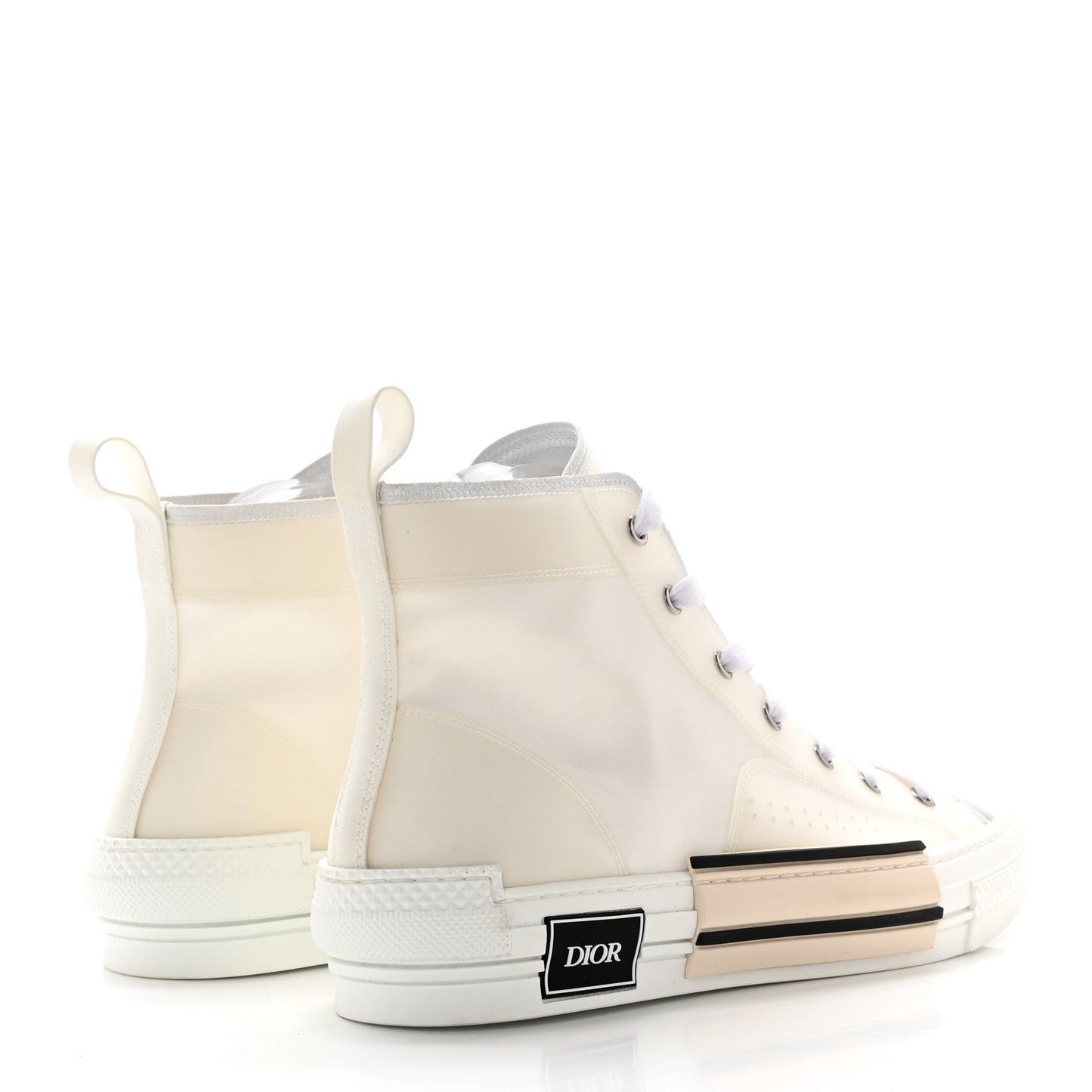 Canvas Mens B23 High Top Sneakers 45 White