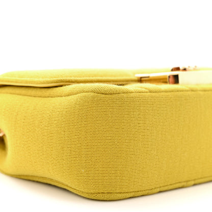 Chanel Jersey Quilted Mini Chic With Me Flap Yellow 9 of 12