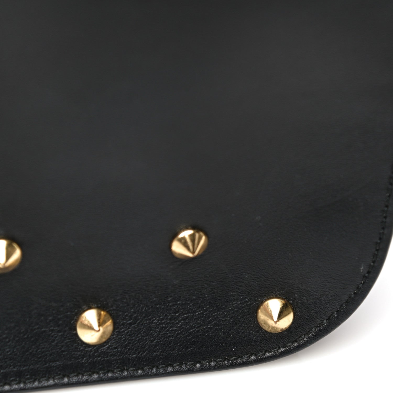 Alexander McQueen Calfskin Studded Small Padlock Crossbody Bag Black 7 of 21