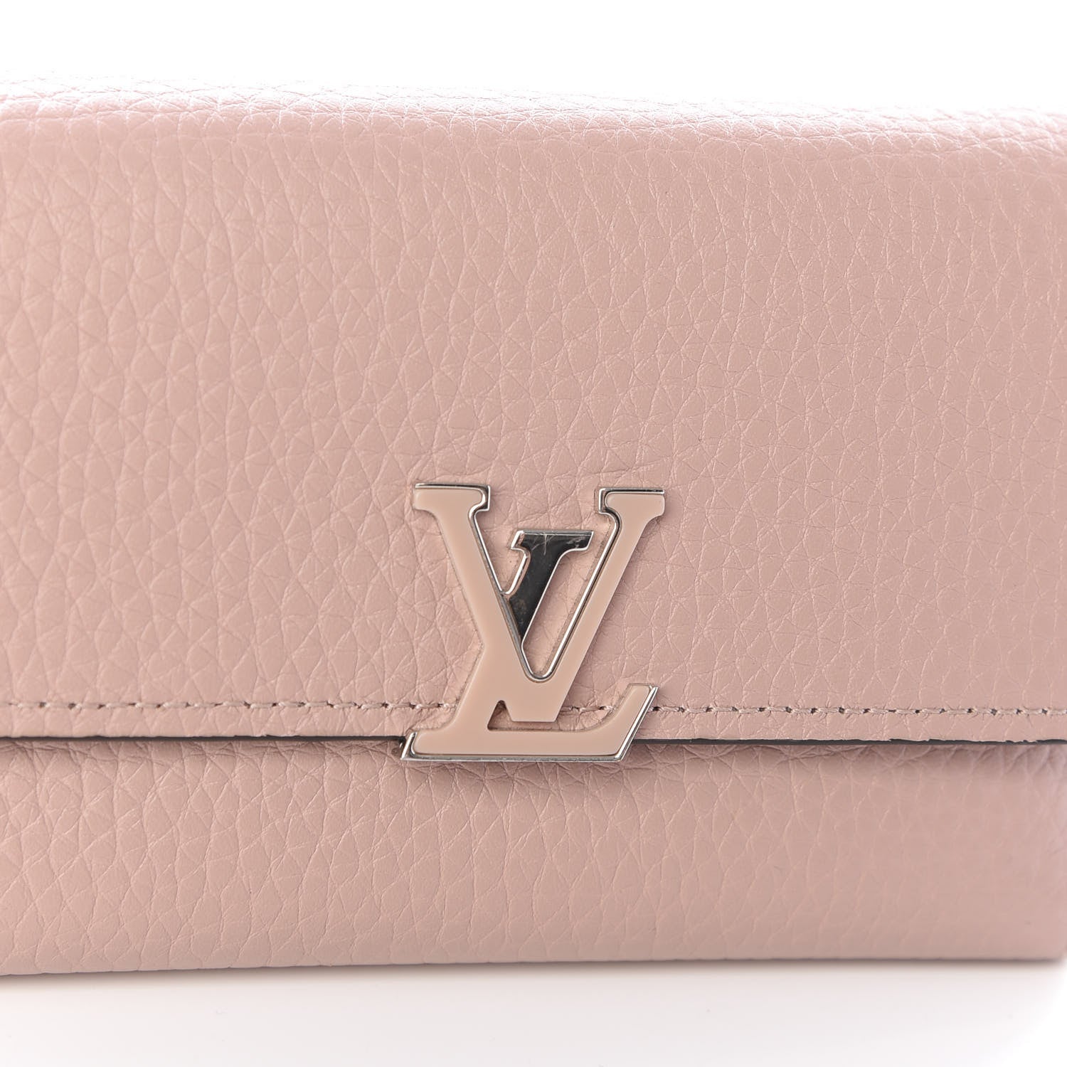 Louis Vuitton Taurillon Capucines Compact Wallet Magnolia 7 of 8