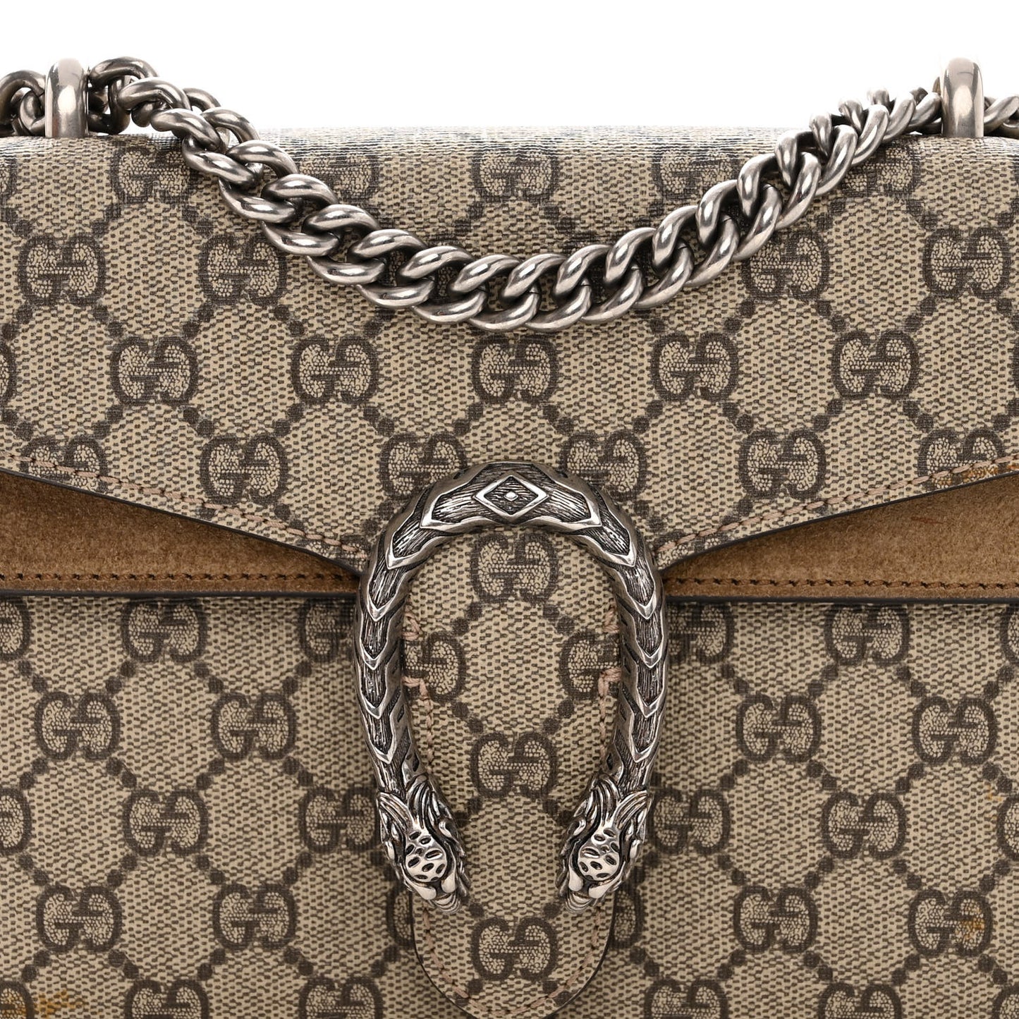 GG Supreme Monogram Mini Dionysus Shoulder Bag Taupe