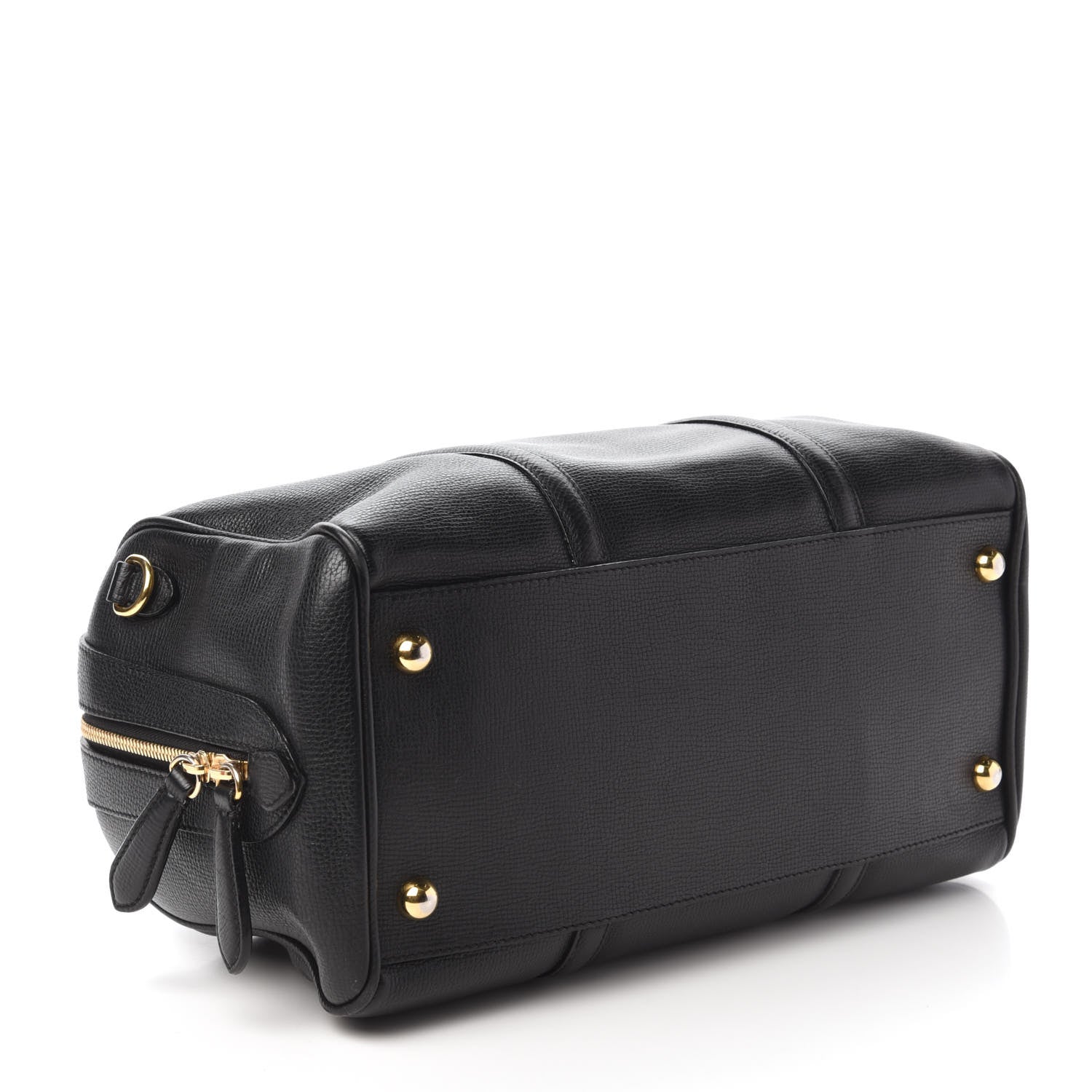 Burberry Derby Calfskin Medium Alchester Bowling Bag Black 4 of 9