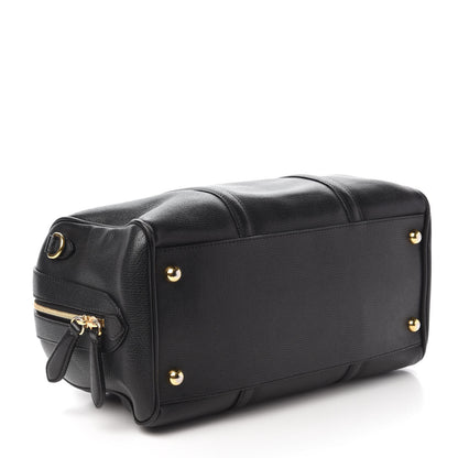 Burberry Derby Calfskin Medium Alchester Bowling Bag Black 4 of 9