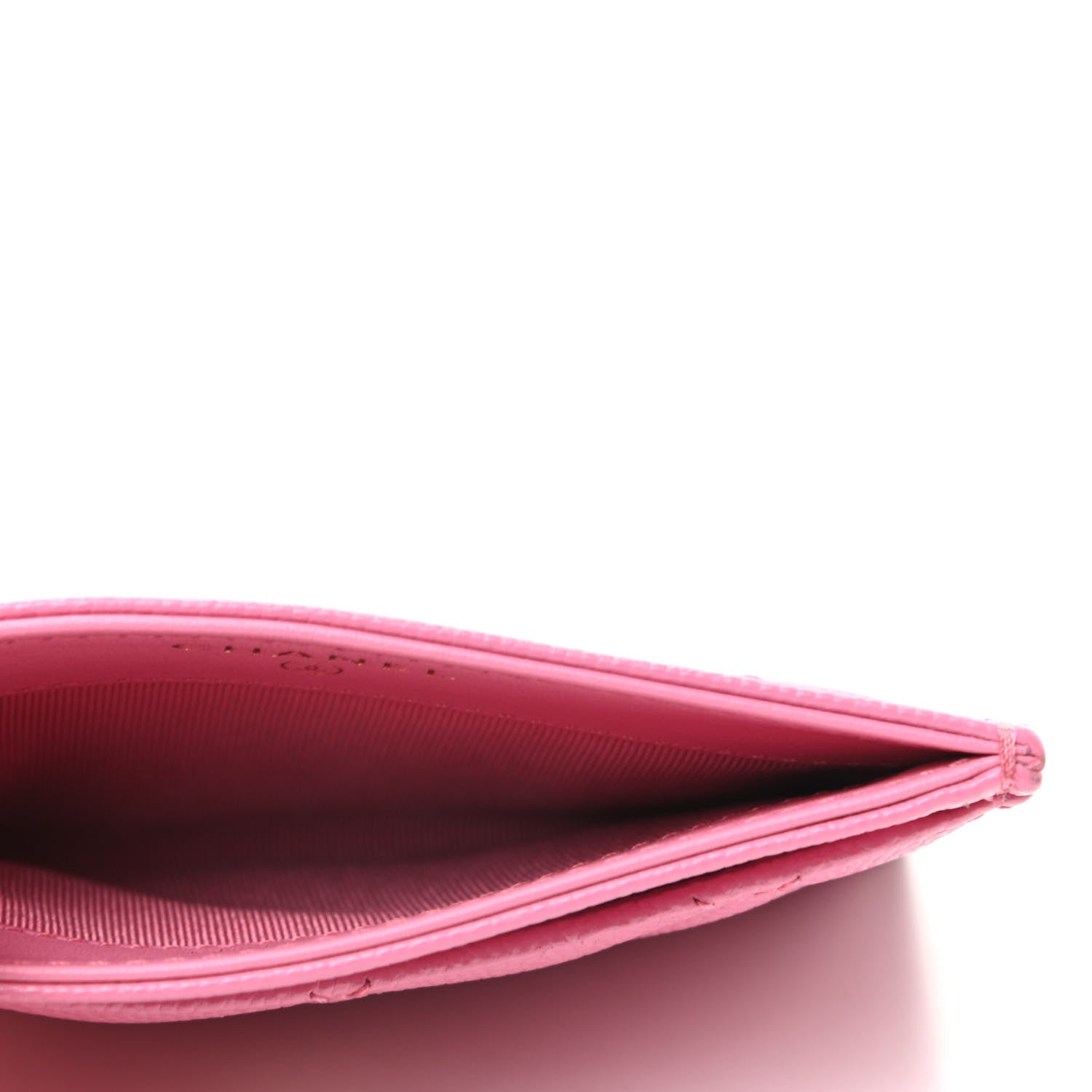 Chanel Caviar Quilted Card Holder Pink 5 of 9