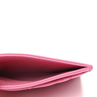 Chanel Caviar Quilted Card Holder Pink 5 of 9