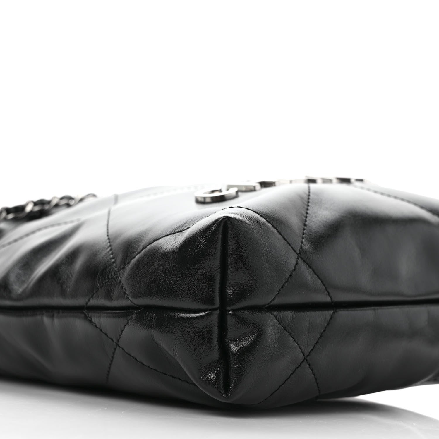 Chanel Shiny Calfskin Quilted Mini Chanel 22 Black 8 of 9