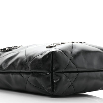 Chanel Shiny Calfskin Quilted Mini Chanel 22 Black 8 of 9