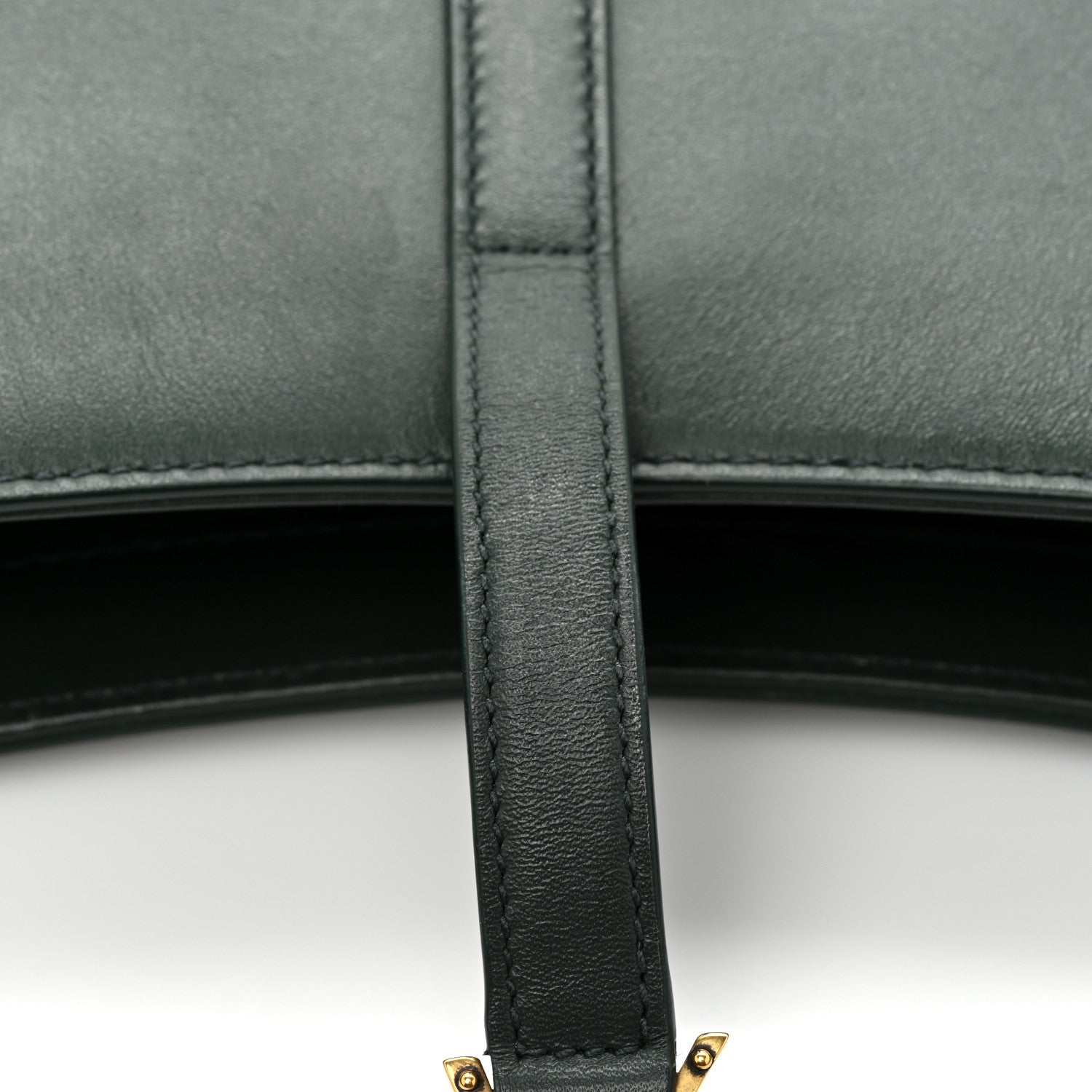 Saint Laurent Smooth Calfskin Le 5 A 7 Hobo Vert Fonce 13 of 13