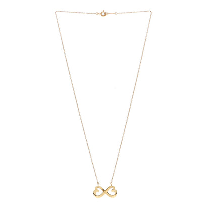 Tiffany 18K Yellow Gold Paloma Picasso Double Loving Heart Pendant Necklace 2 of 3
