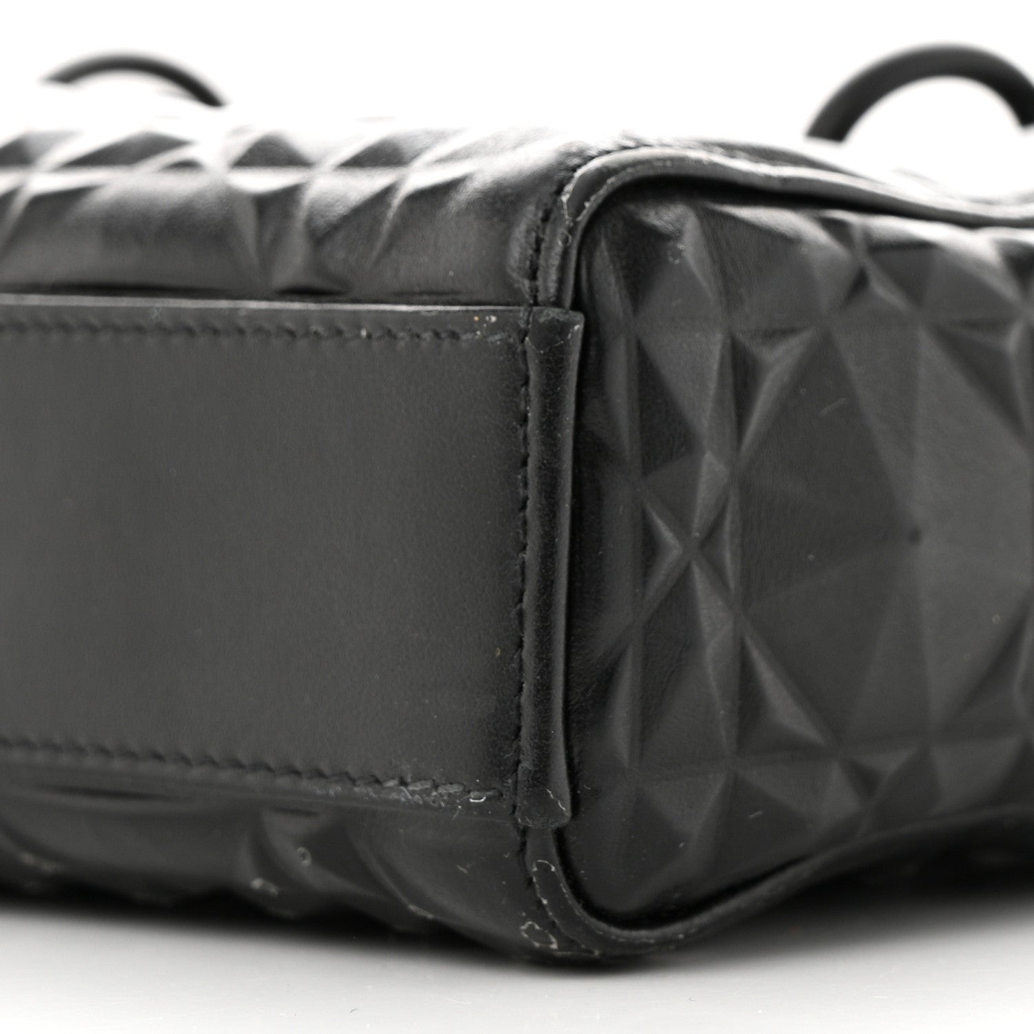 Christian Dior Calfskin Cannage Diamond Medium Lady D-Joy Black 10 of 10